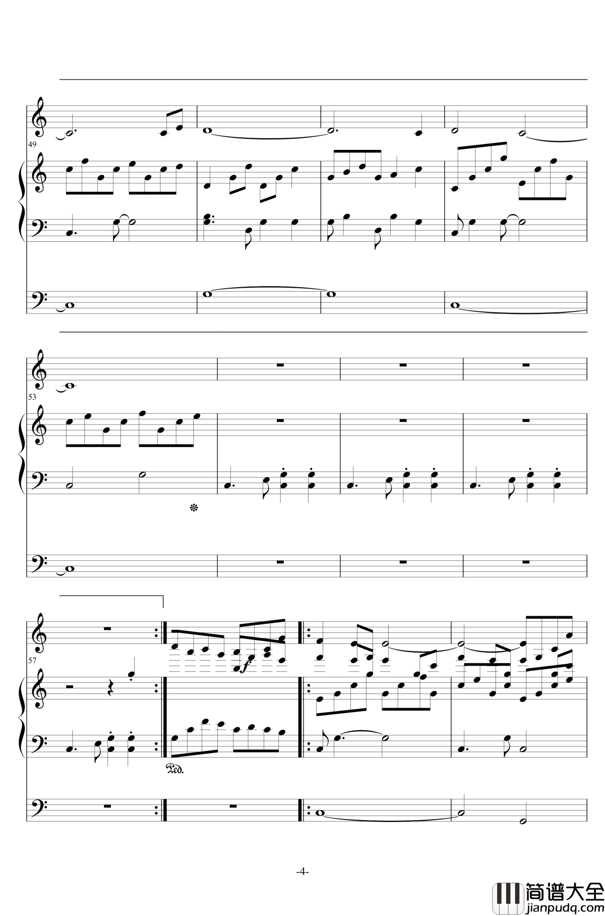 Wonderful_Day钢琴谱_无打击乐_王子变青蛙