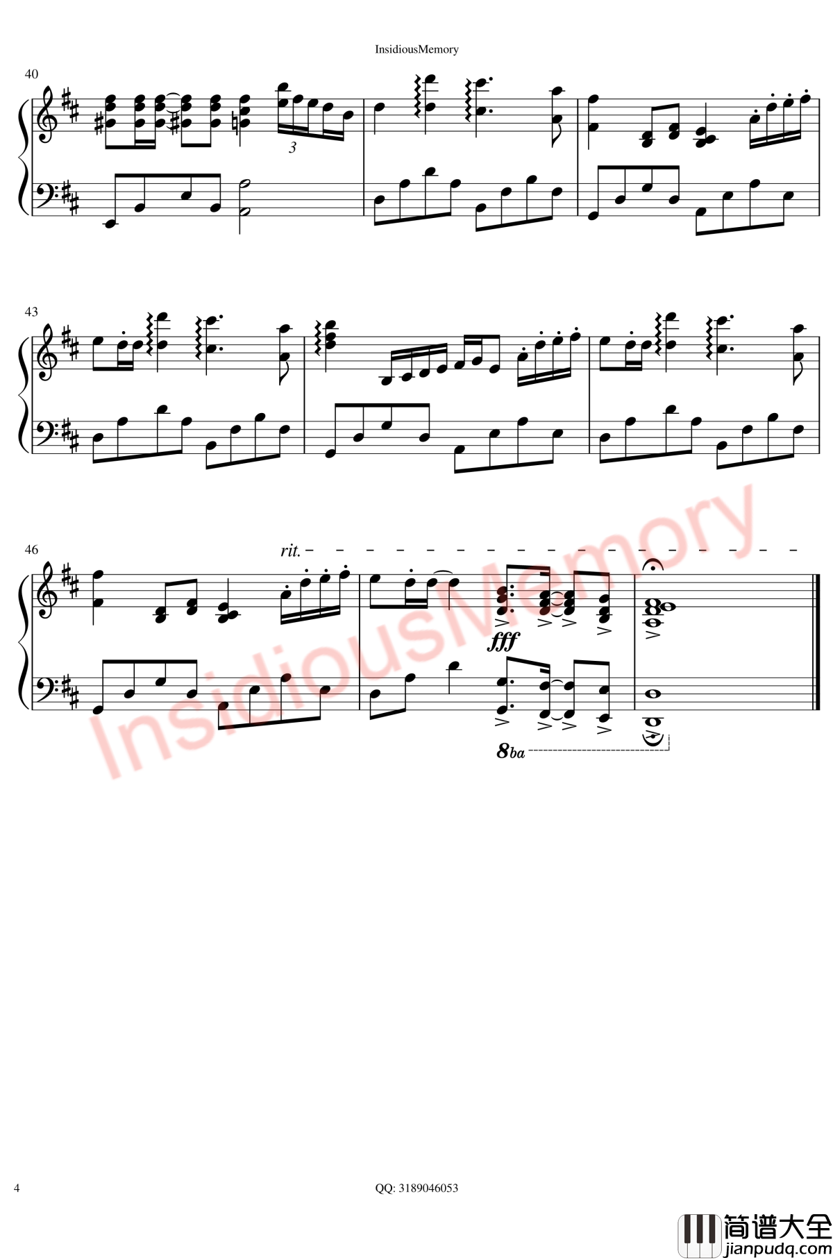 Summer钢琴谱_久石让