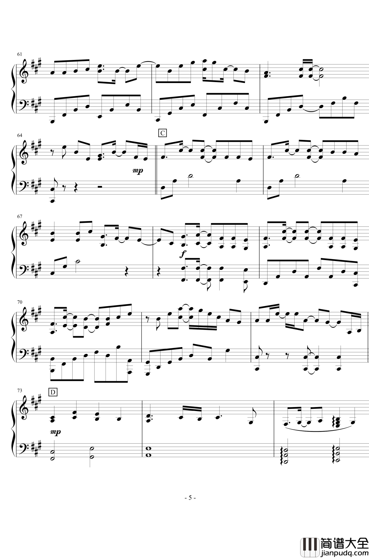 拓钢琴谱_AUGMENTATION_贤氙仙