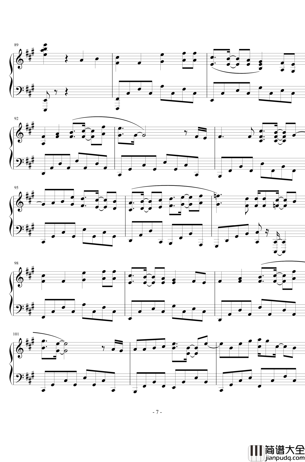 拓钢琴谱_AUGMENTATION_贤氙仙