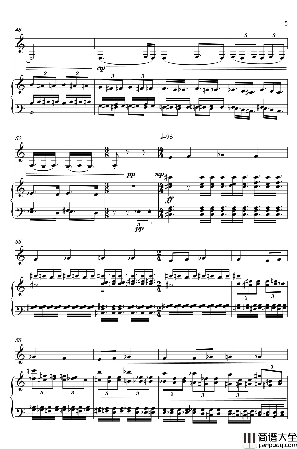 黑雾的森林钢琴谱_tk474