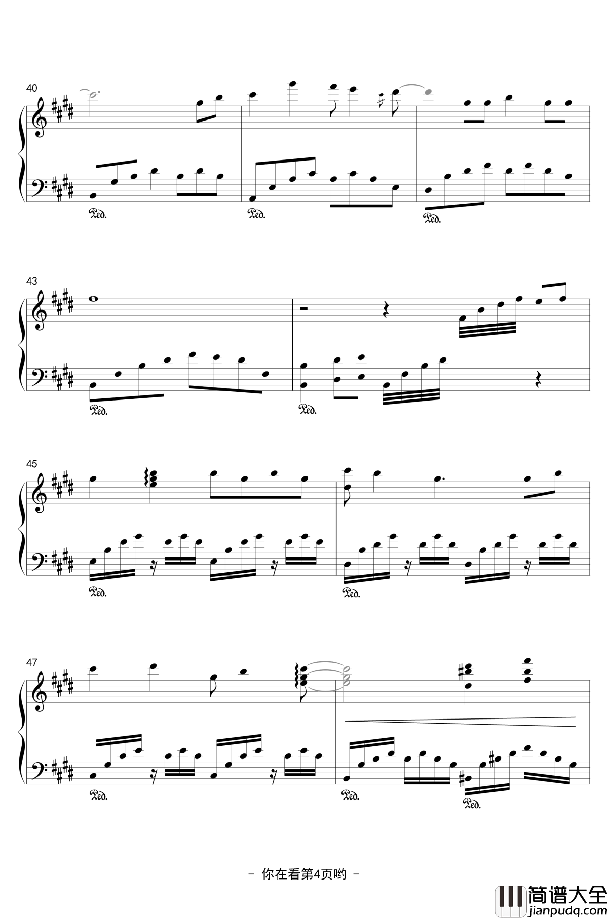 Yesterday_Once_More钢琴谱__~Piano_Ver._~_经典_卡朋特