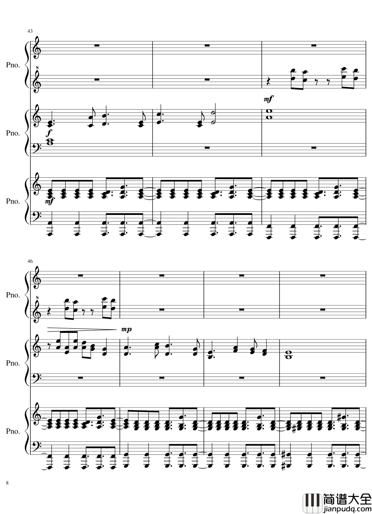 由红魔乡到永夜抄的旋律钢琴谱_东方projec