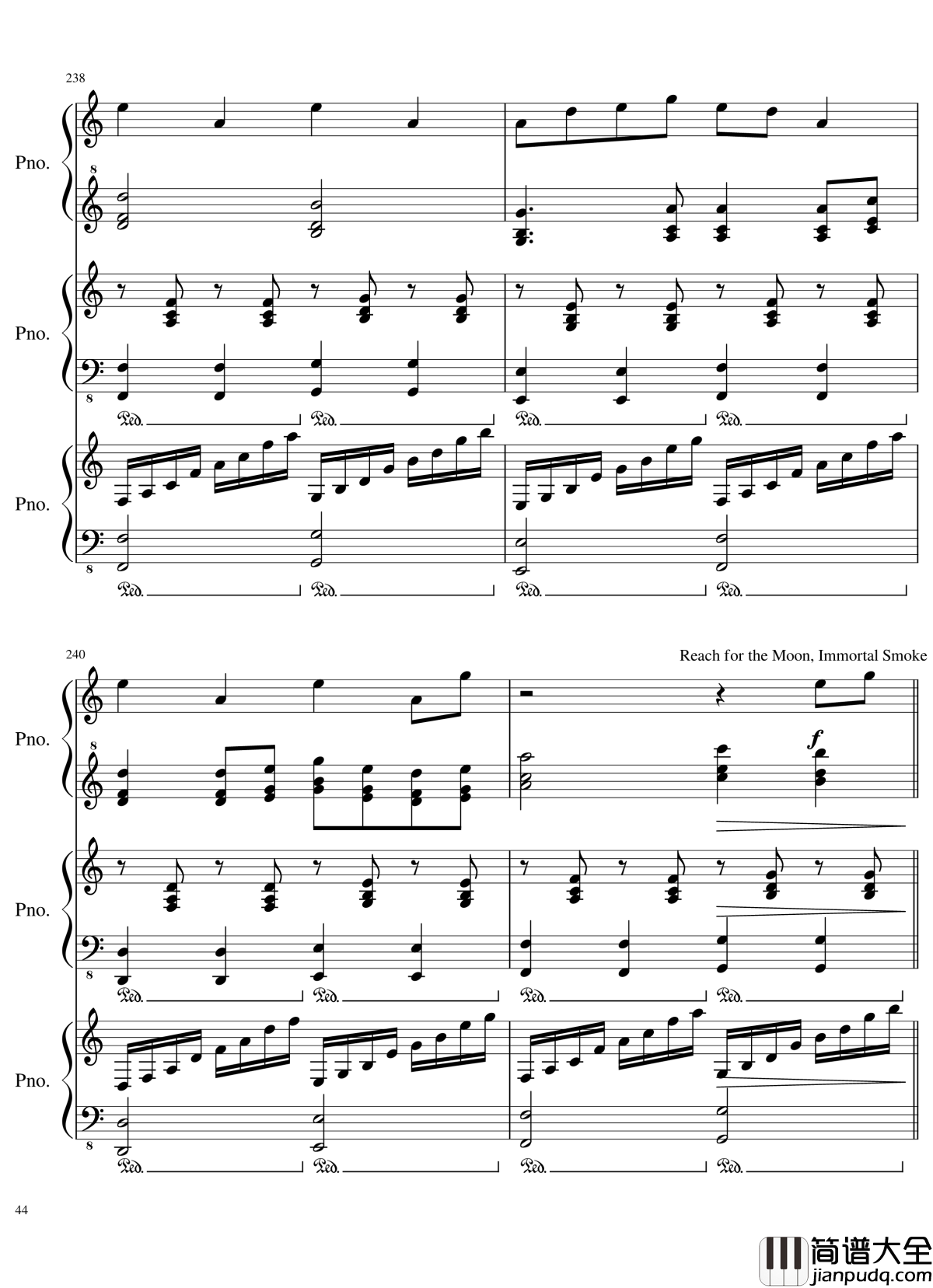 由红魔乡到永夜抄的旋律钢琴谱_东方projec