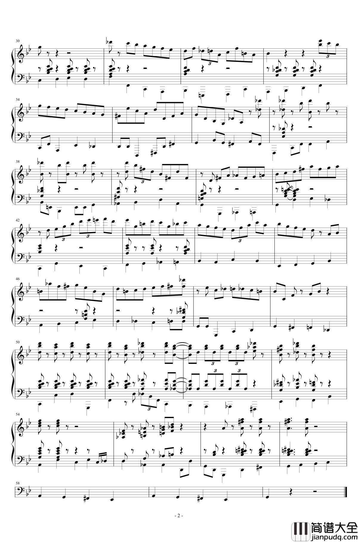 autumn_leaves_solo钢琴谱_jesus_molina