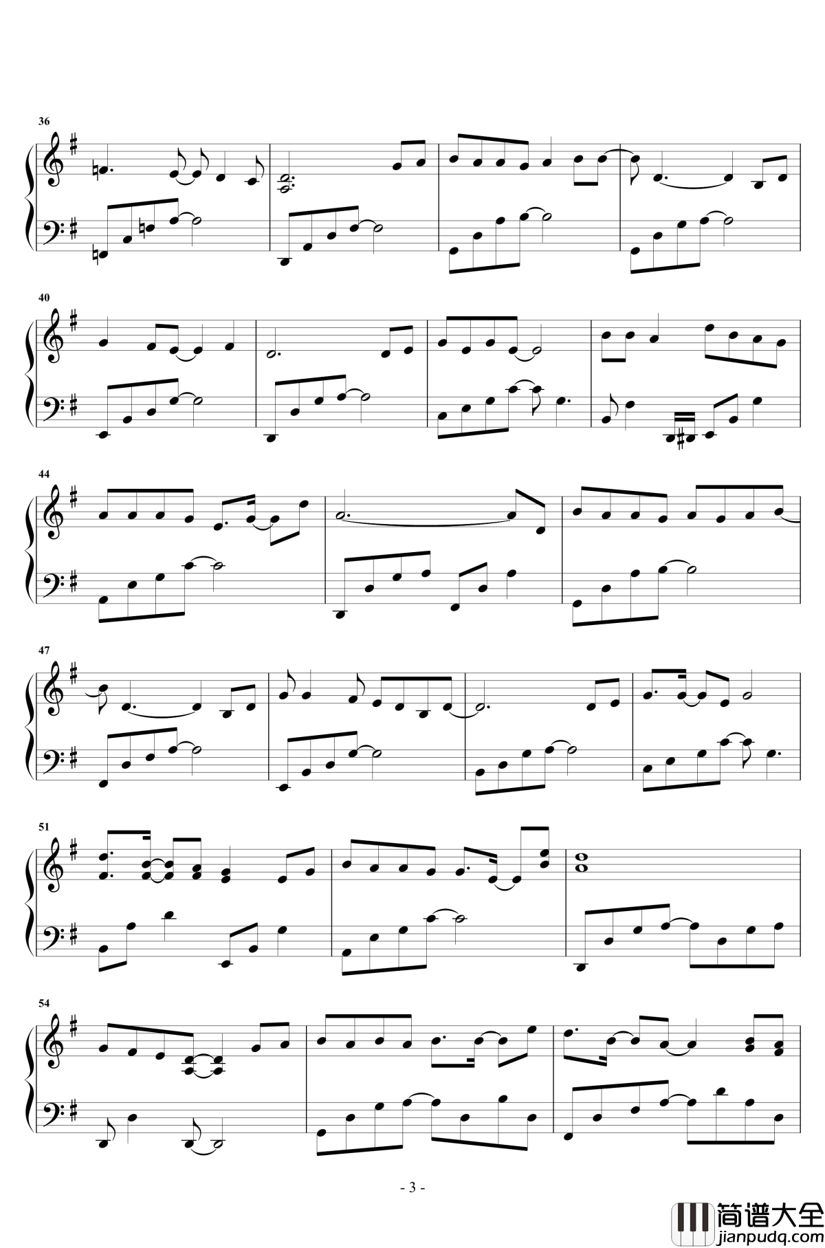 原来占据你内心的人不是我钢琴谱_贺一航