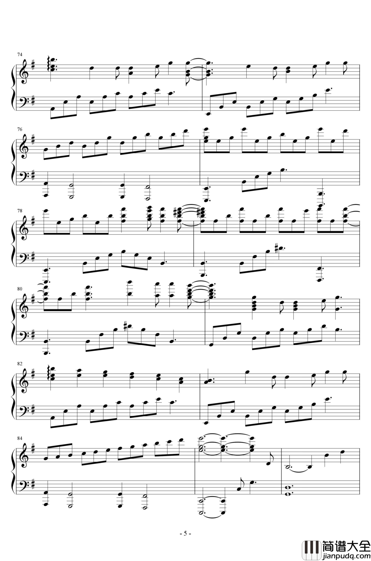 欢乐颂钢琴谱_贝多芬_beethoven