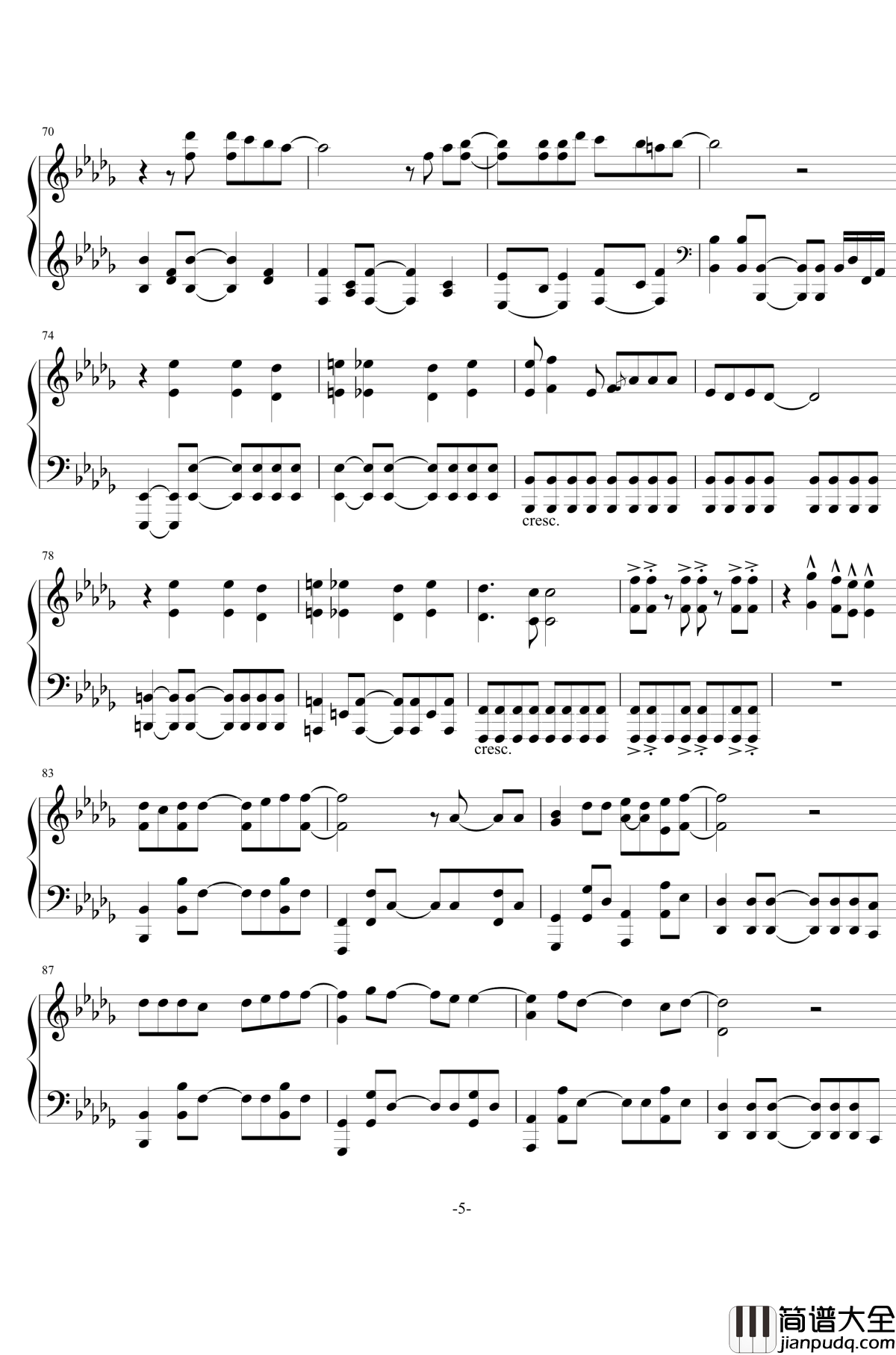 告别挽歌钢琴谱_さよならエレジ_菅田将暉