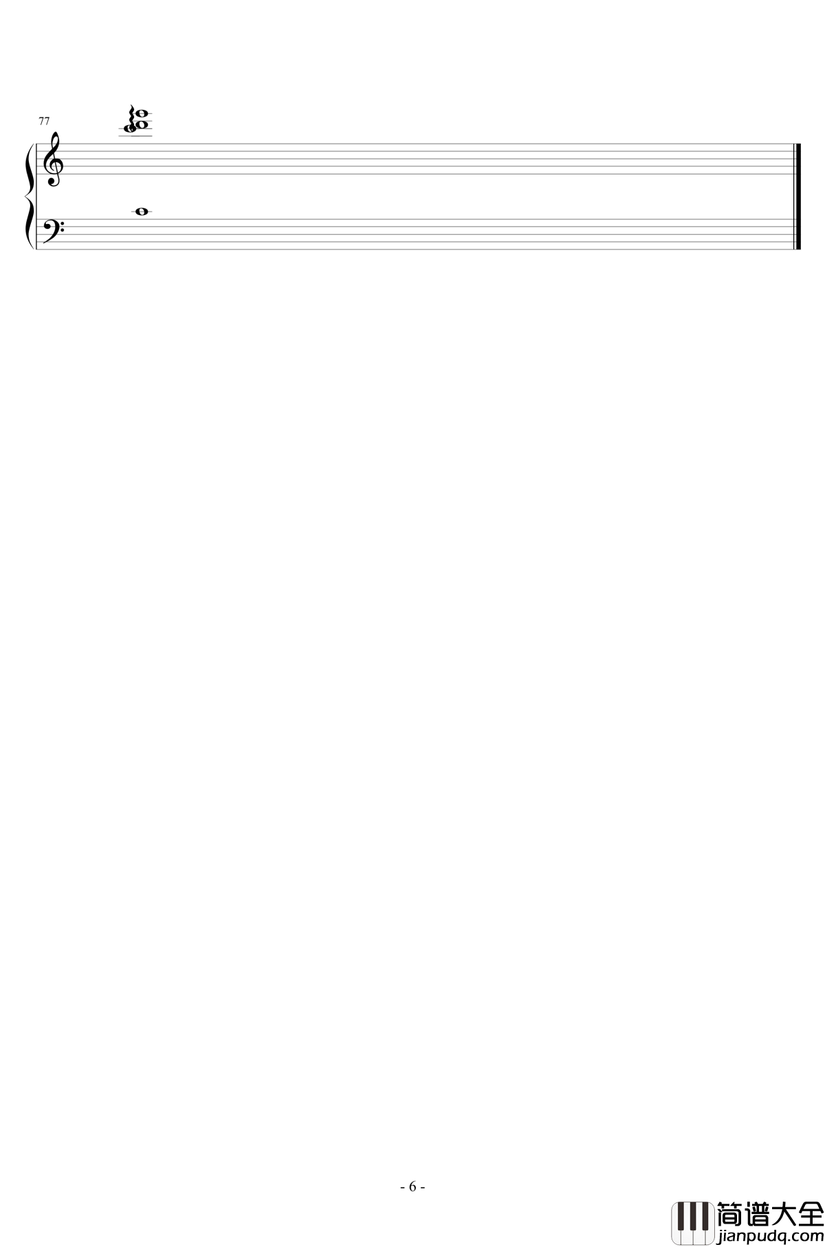 楚天舒钢琴谱_昼夜版_泽大大扒