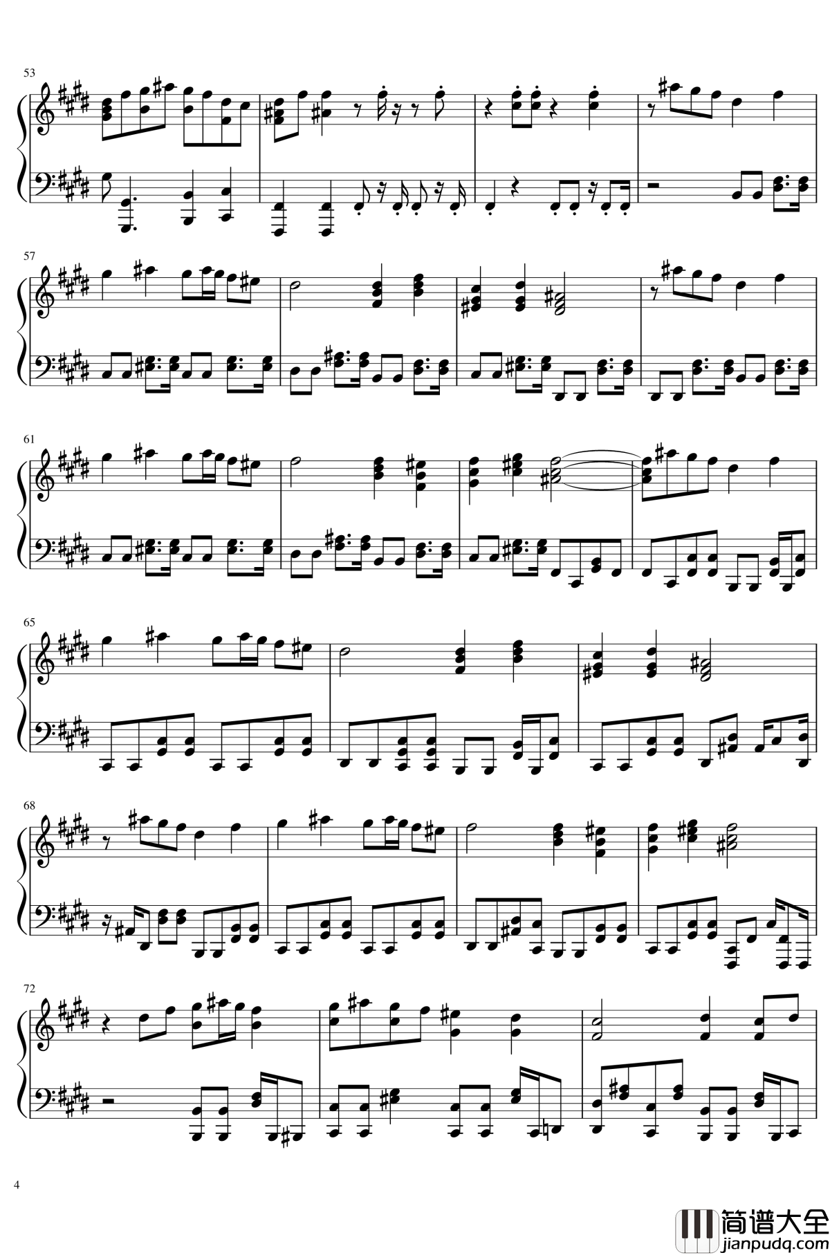 パプリカ钢琴谱_红辣椒_米津玄师