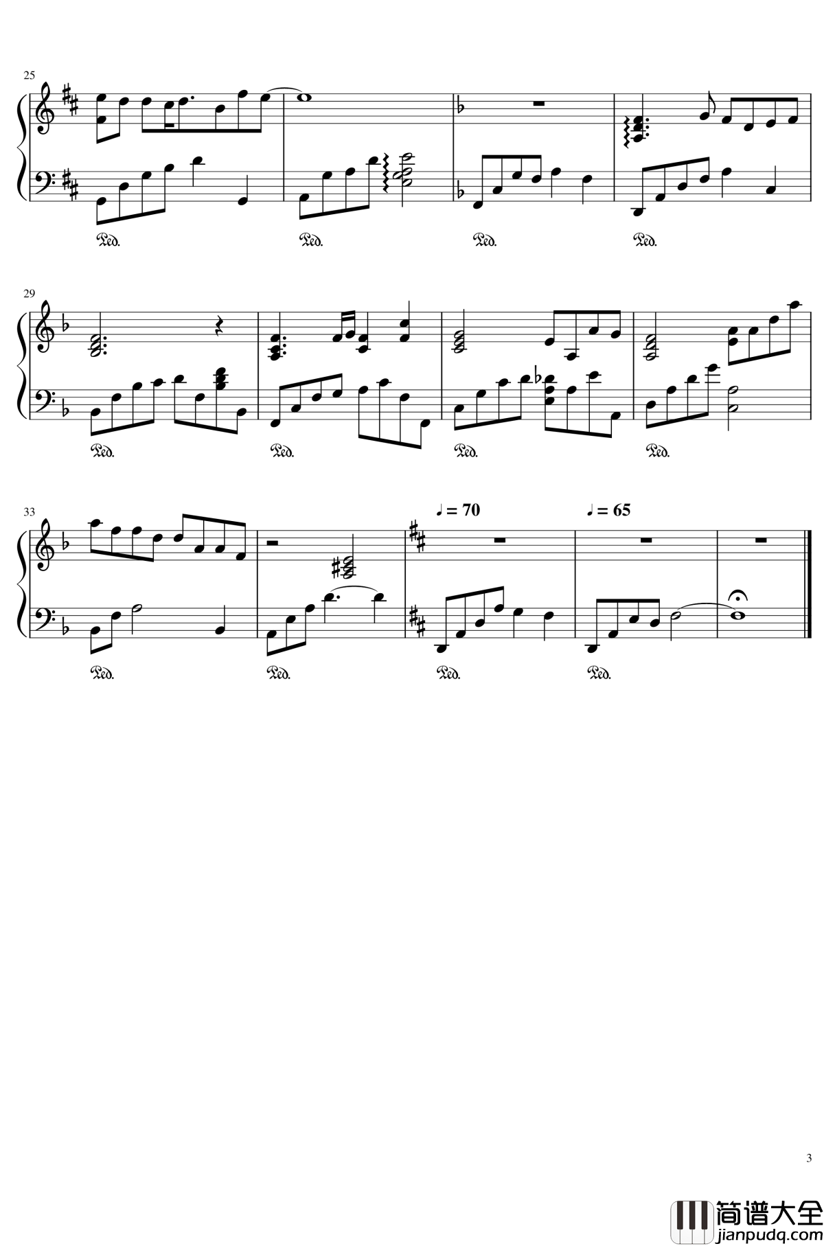 愛のテーマ钢琴谱_迪迦奥特曼