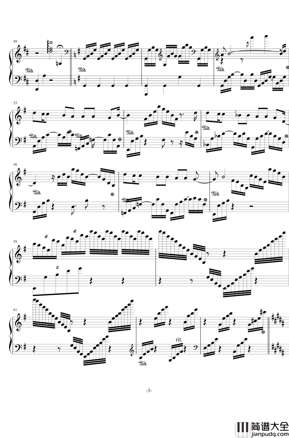 薛之谦歌曲串烧钢琴谱_薛之谦