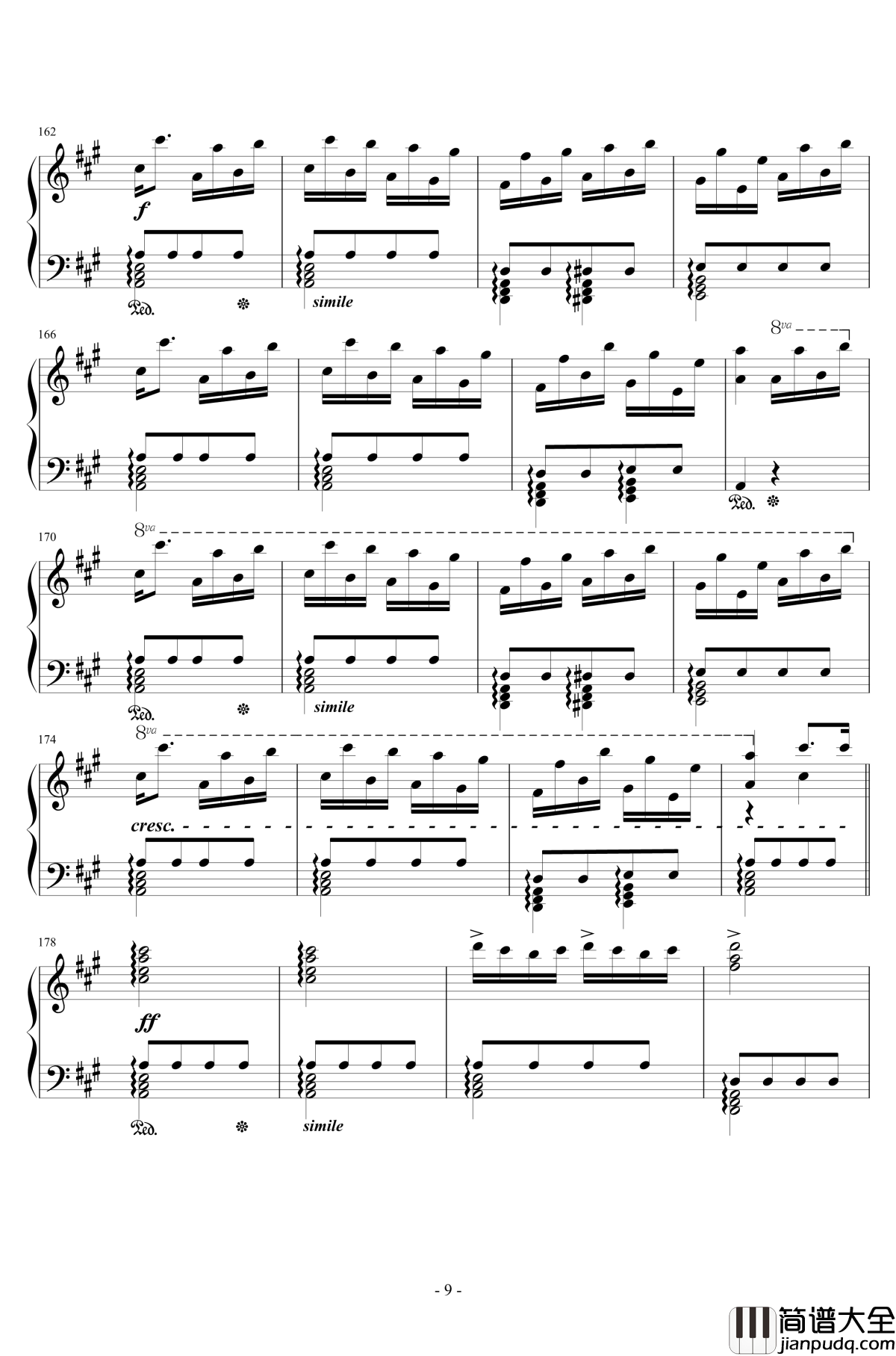 土耳其进行曲钢琴谱_李小熊改编_莫扎特