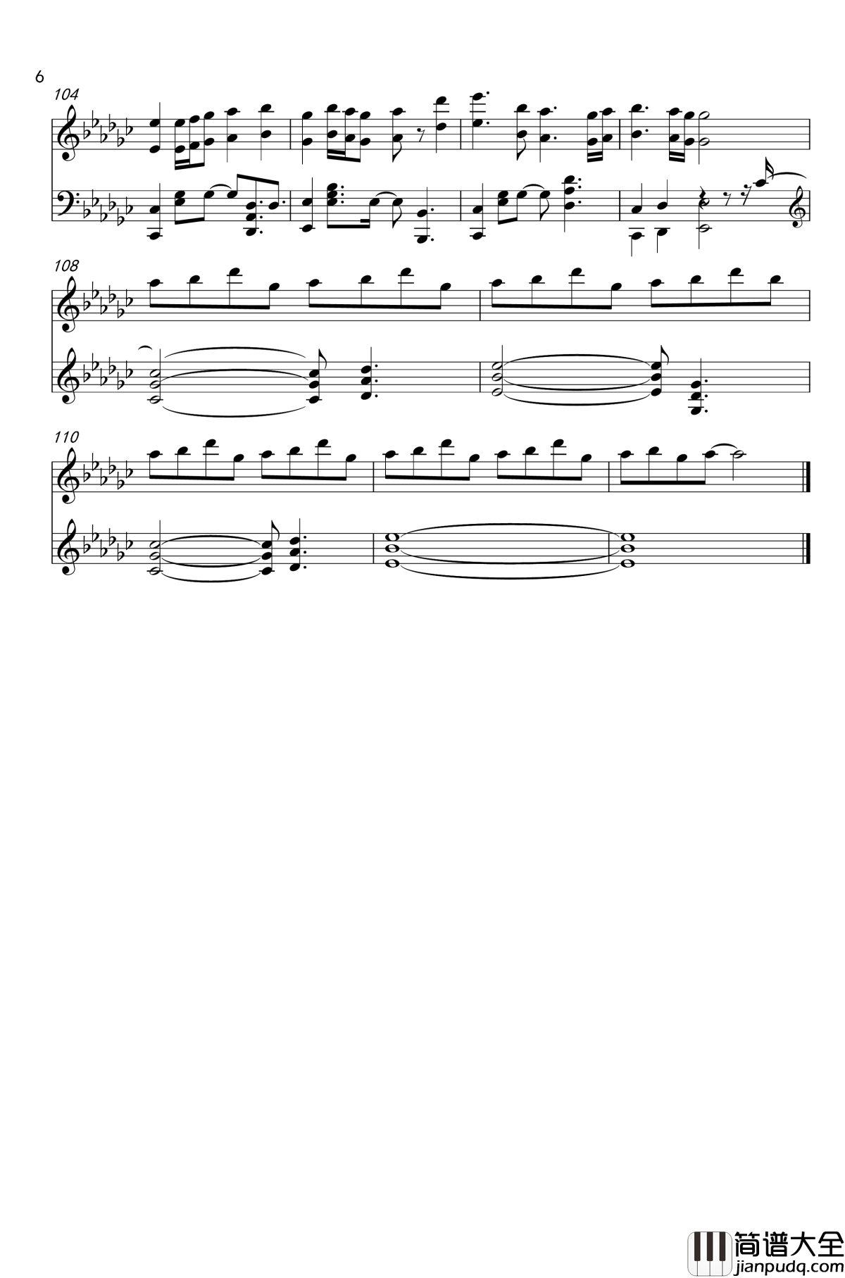 打上花火钢琴谱_独奏_米津玄师