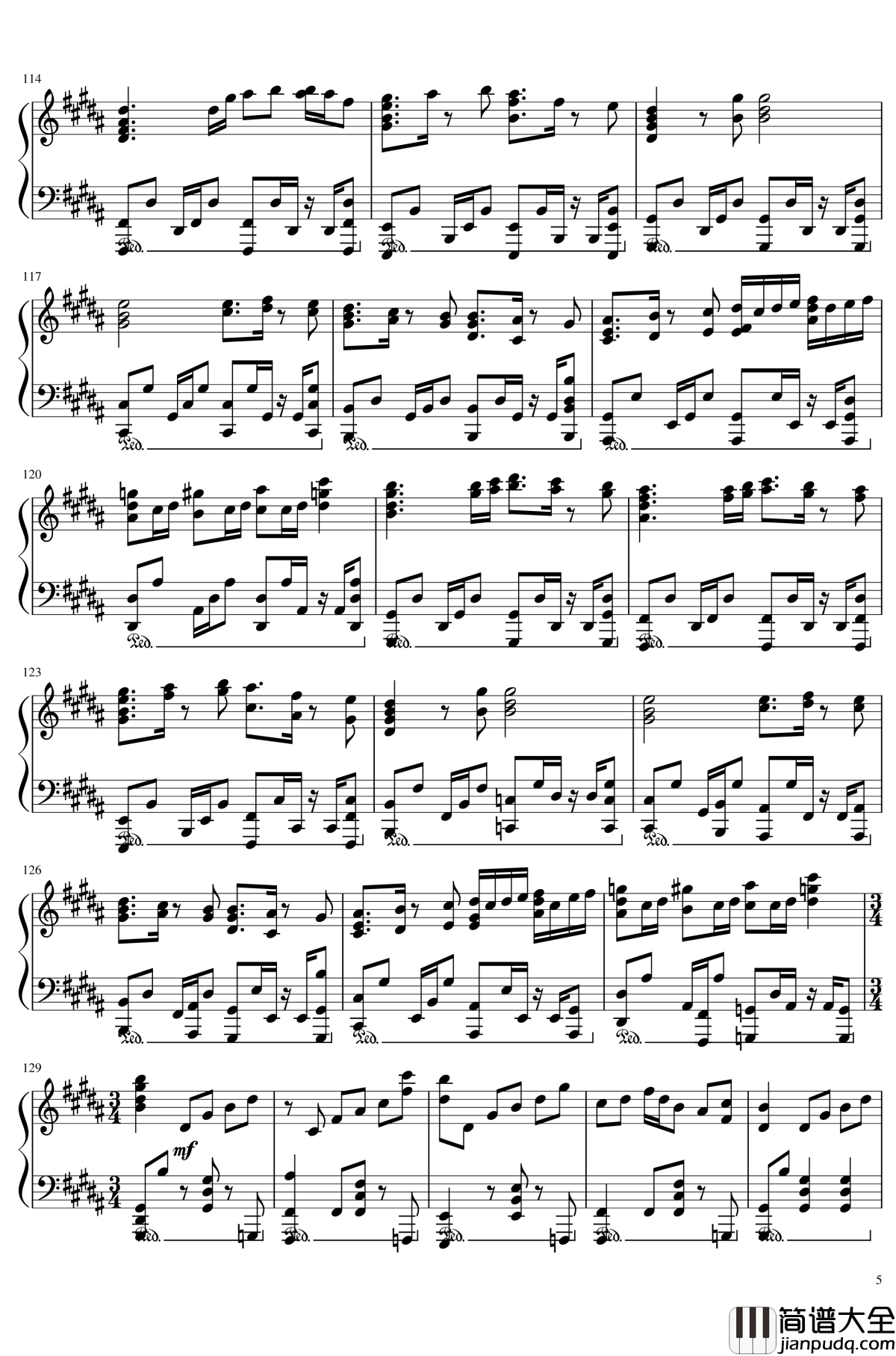 妖怪之山_~_Mysterious_Mountain钢琴谱_东方风神录_东方project