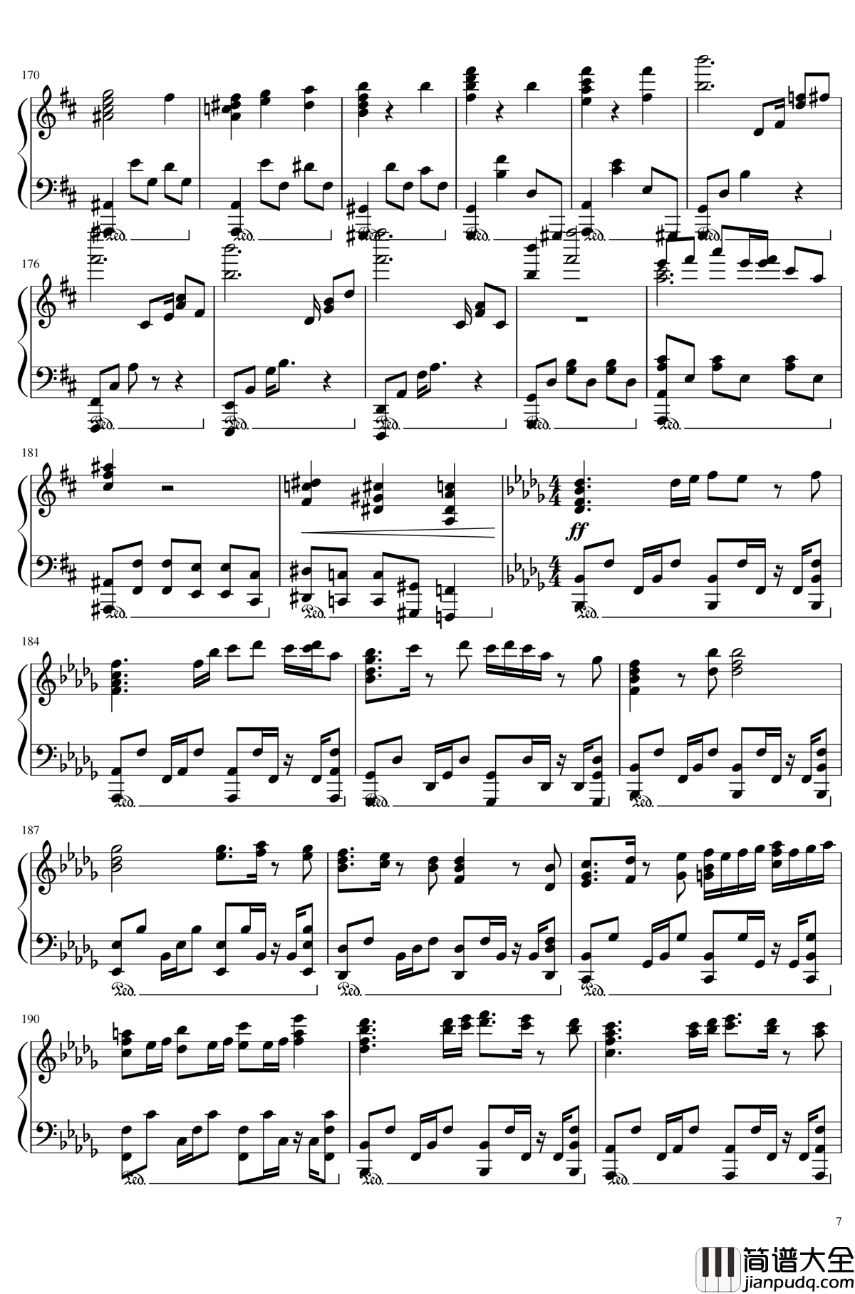 妖怪之山_~_Mysterious_Mountain钢琴谱_东方风神录_东方project