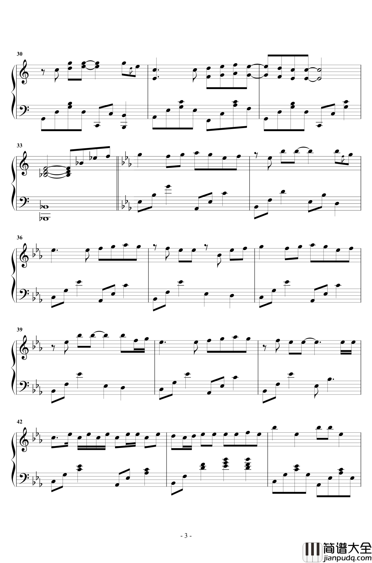 说爱你钢琴谱_刘至佳