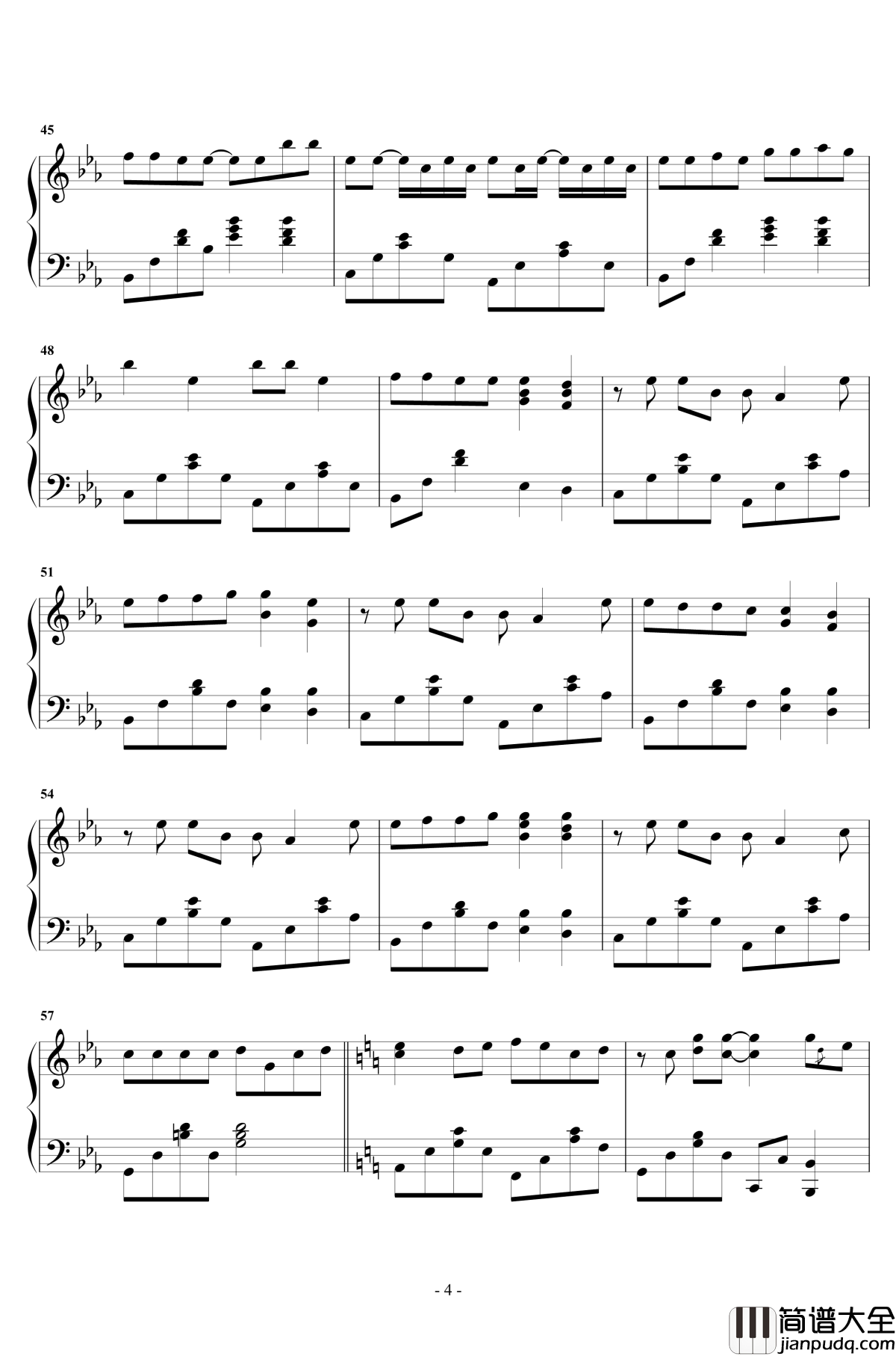 说爱你钢琴谱_刘至佳