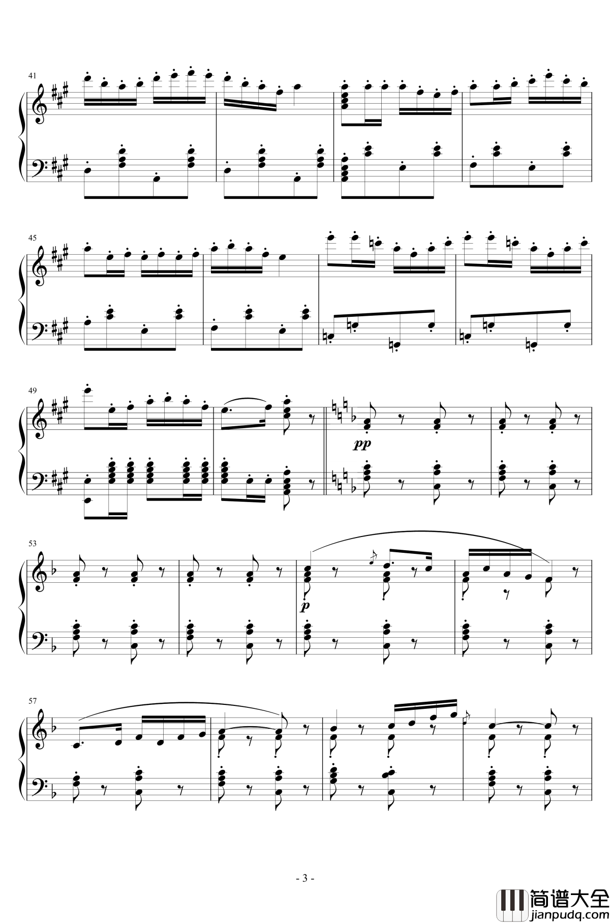 卡门序曲钢琴谱_朝鲜风格_比才_Bizet