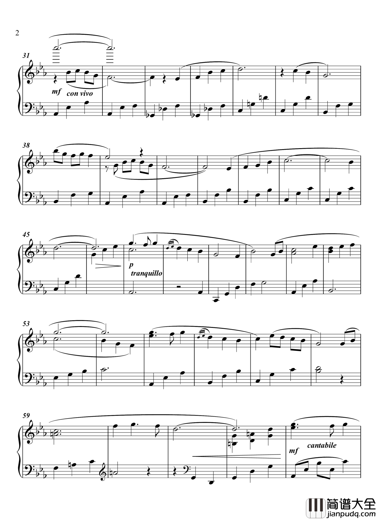 萤丸钢琴谱_近侍曲_钢琴谱_简易版_刀剑乱舞