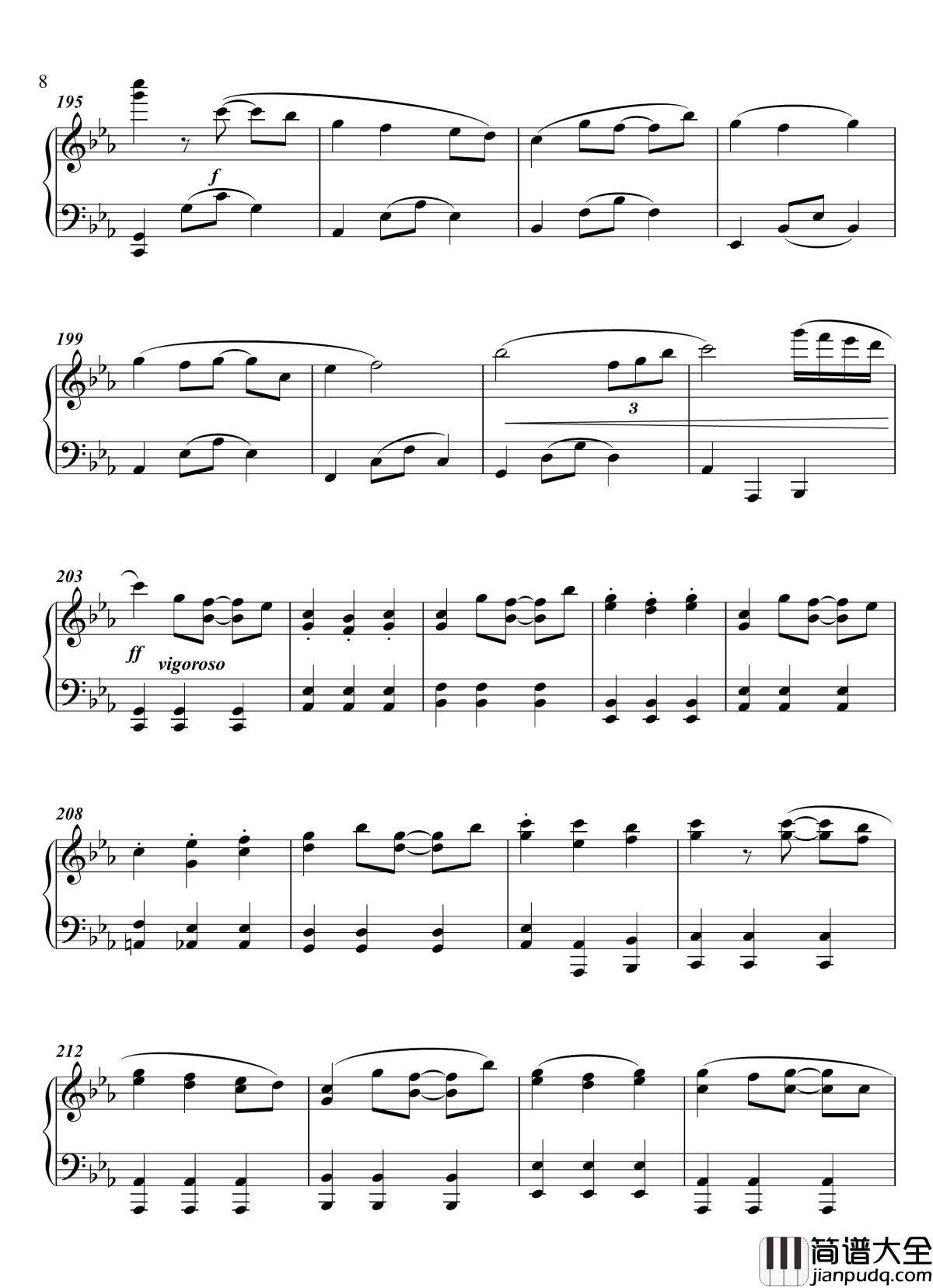 萤丸钢琴谱_近侍曲_钢琴谱_简易版_刀剑乱舞