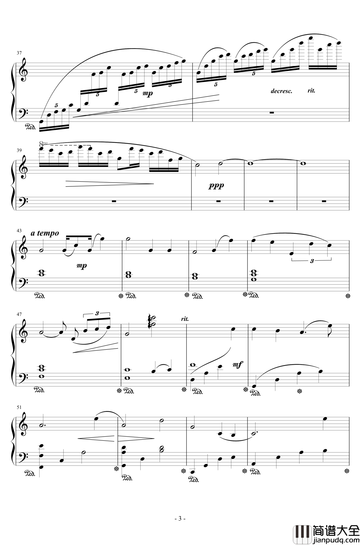 道钢琴谱_川上ミネ