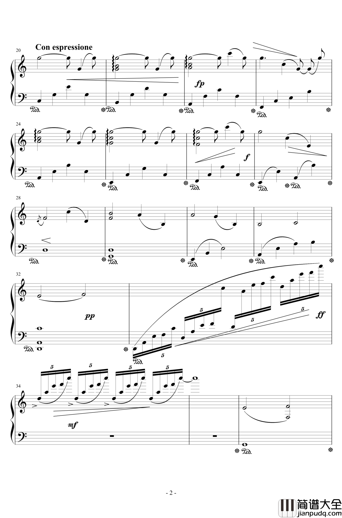 道钢琴谱_川上ミネ