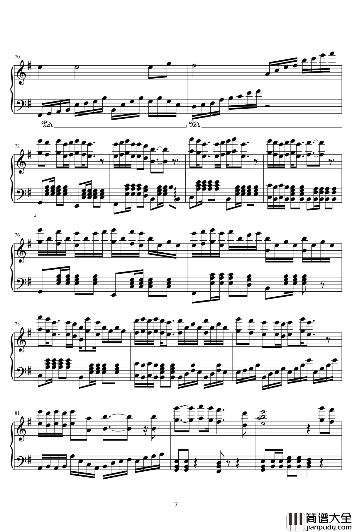 一念众生钢琴谱_天官赐福16P群像曲_一念众生