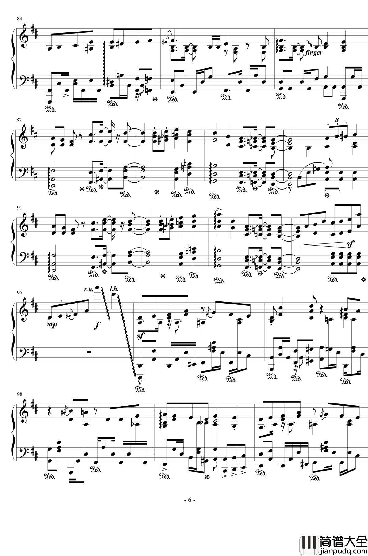 フィクション钢琴谱_宅男腐女恋爱真难OP_春茶版