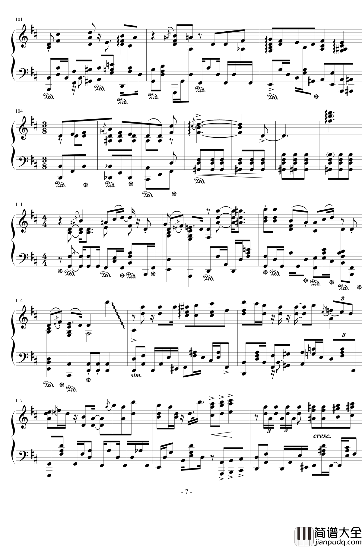 フィクション钢琴谱_宅男腐女恋爱真难OP_春茶版