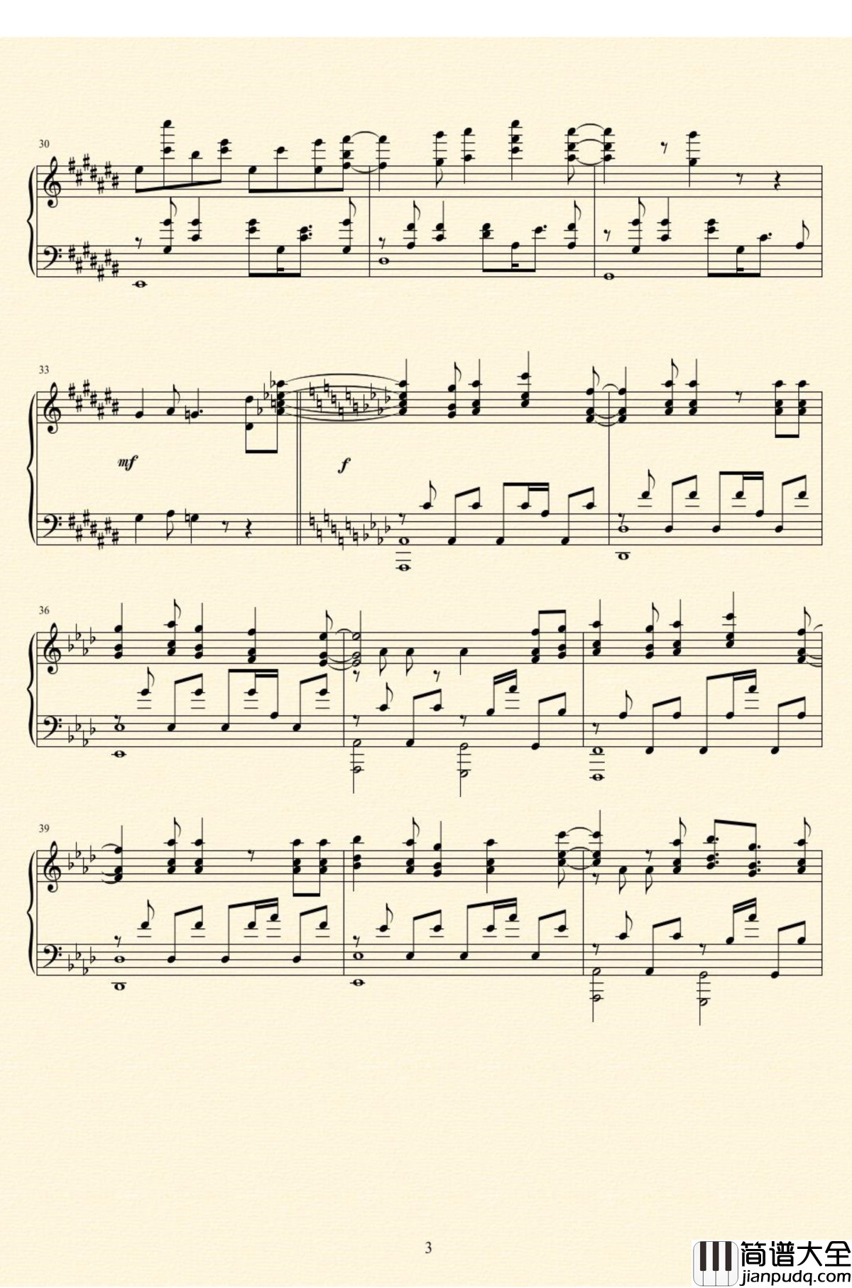 17才钢琴谱_来自多彩世界的明天_OP_ハルカトミユキ