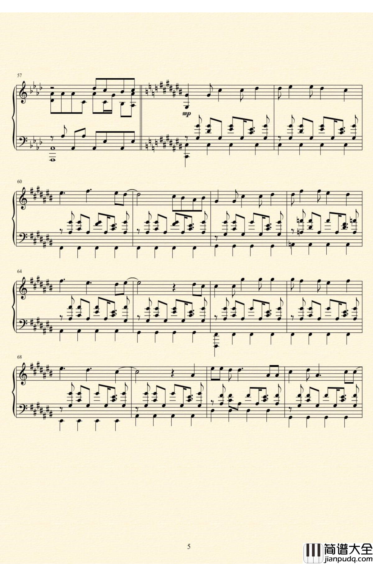 17才钢琴谱_来自多彩世界的明天_OP_ハルカトミユキ