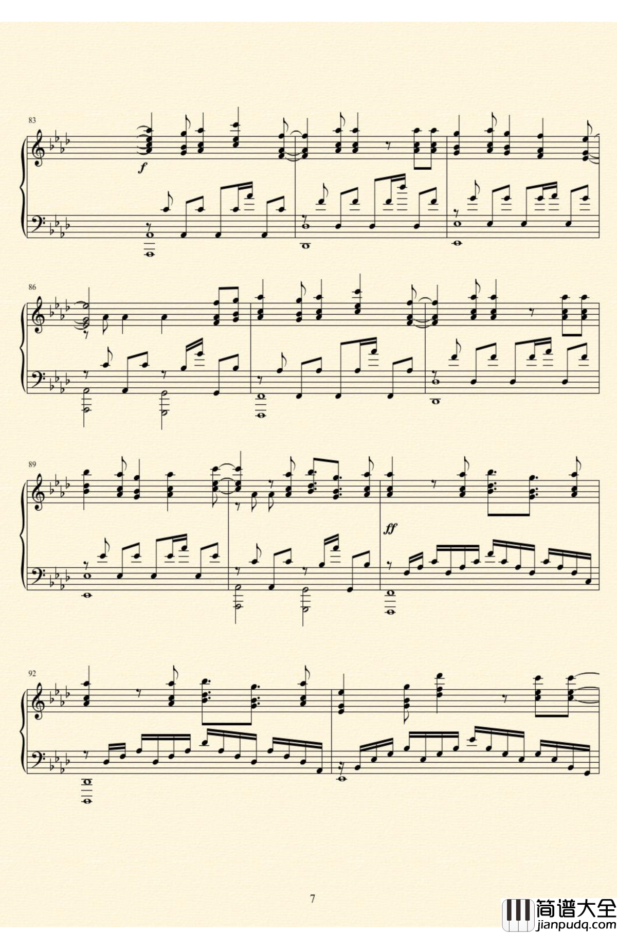 17才钢琴谱_来自多彩世界的明天_OP_ハルカトミユキ