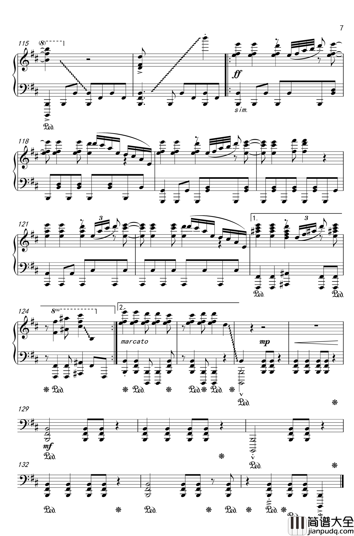 _輝く針の小人族_～_Little_Princess钢琴谱_东方project_幻想游戏