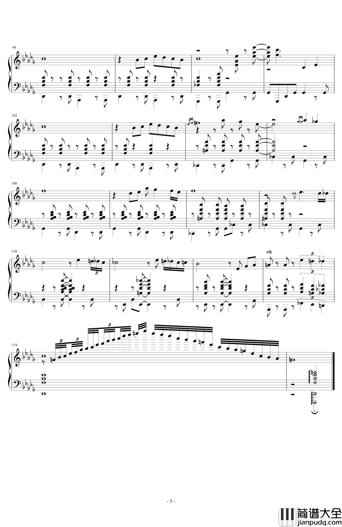 Fallswater_钢琴谱_Roger_Friedman