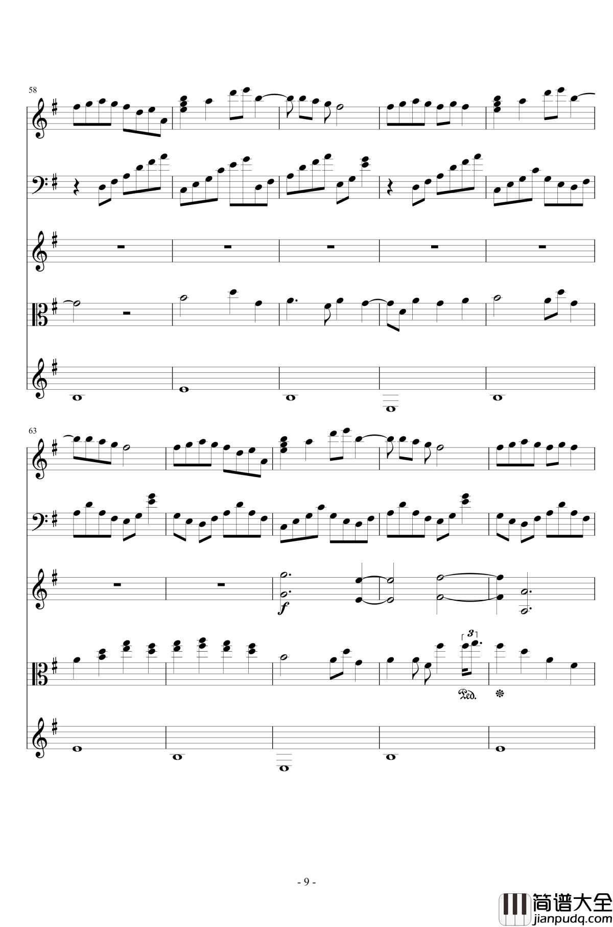 海钢琴谱_总谱_Dark小灭酱