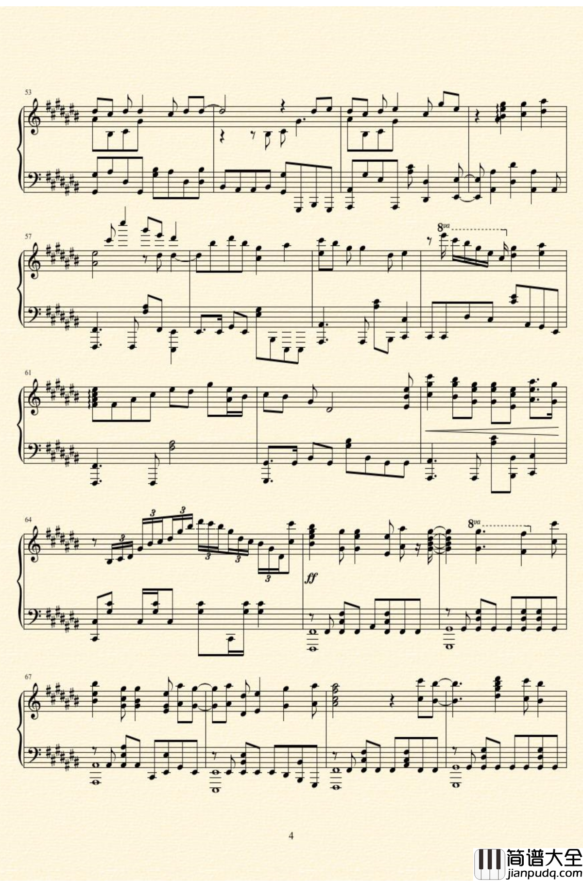 未明の君と薄明の魔法钢琴谱_来自多彩世界的明天ED__やなぎなぎ