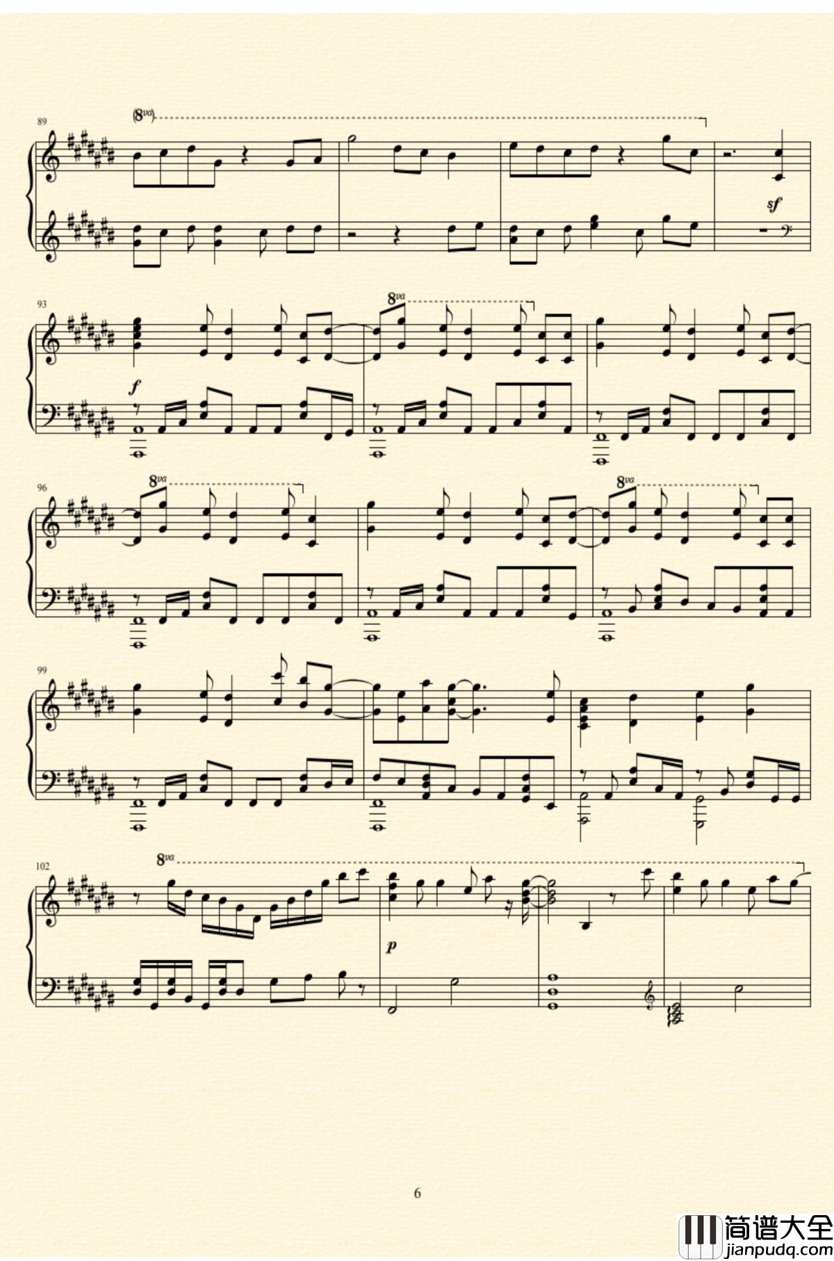 未明の君と薄明の魔法钢琴谱_来自多彩世界的明天ED__やなぎなぎ