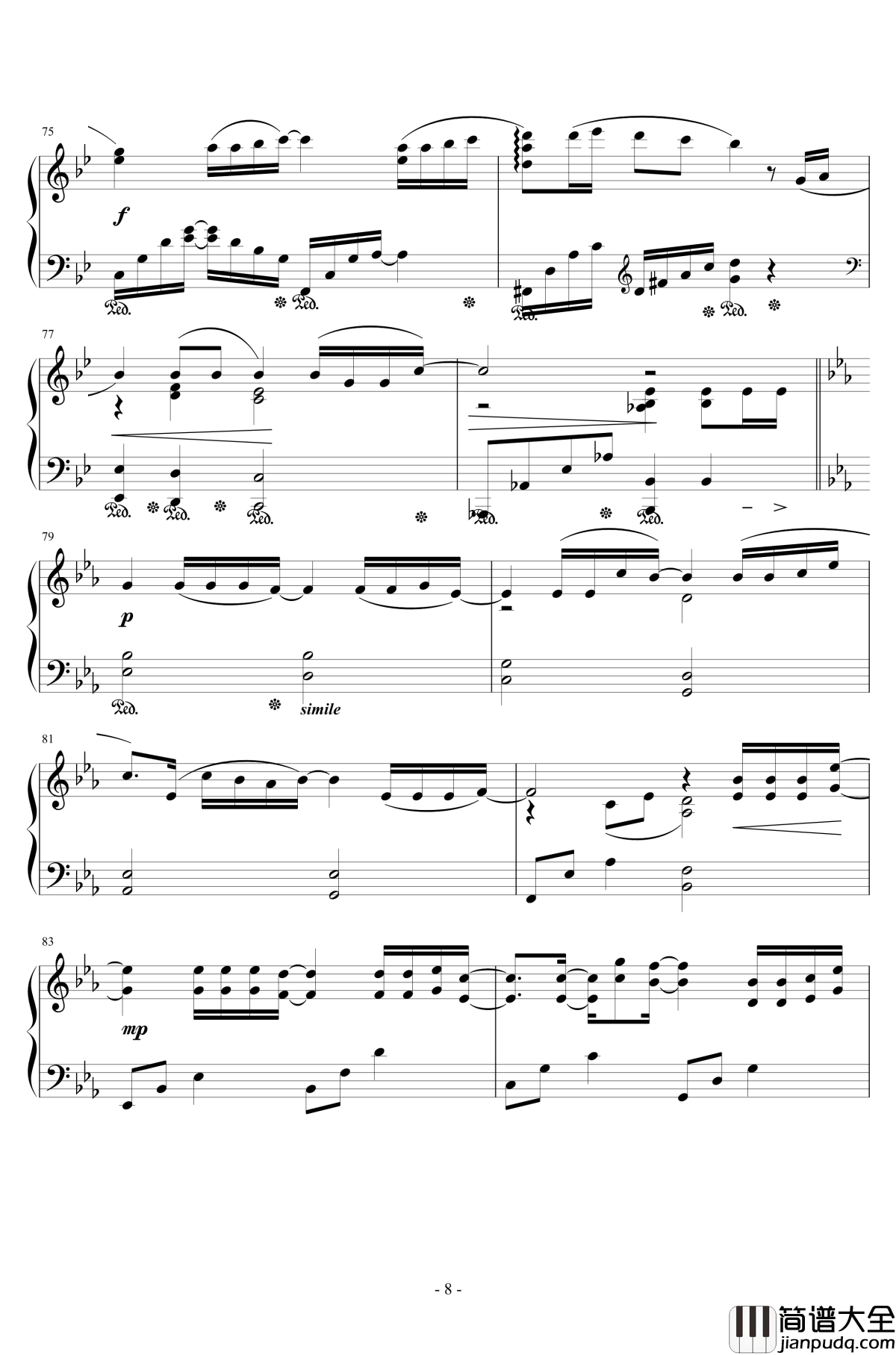 時には昔の話を钢琴谱_李小熊改编_広橋真紀子