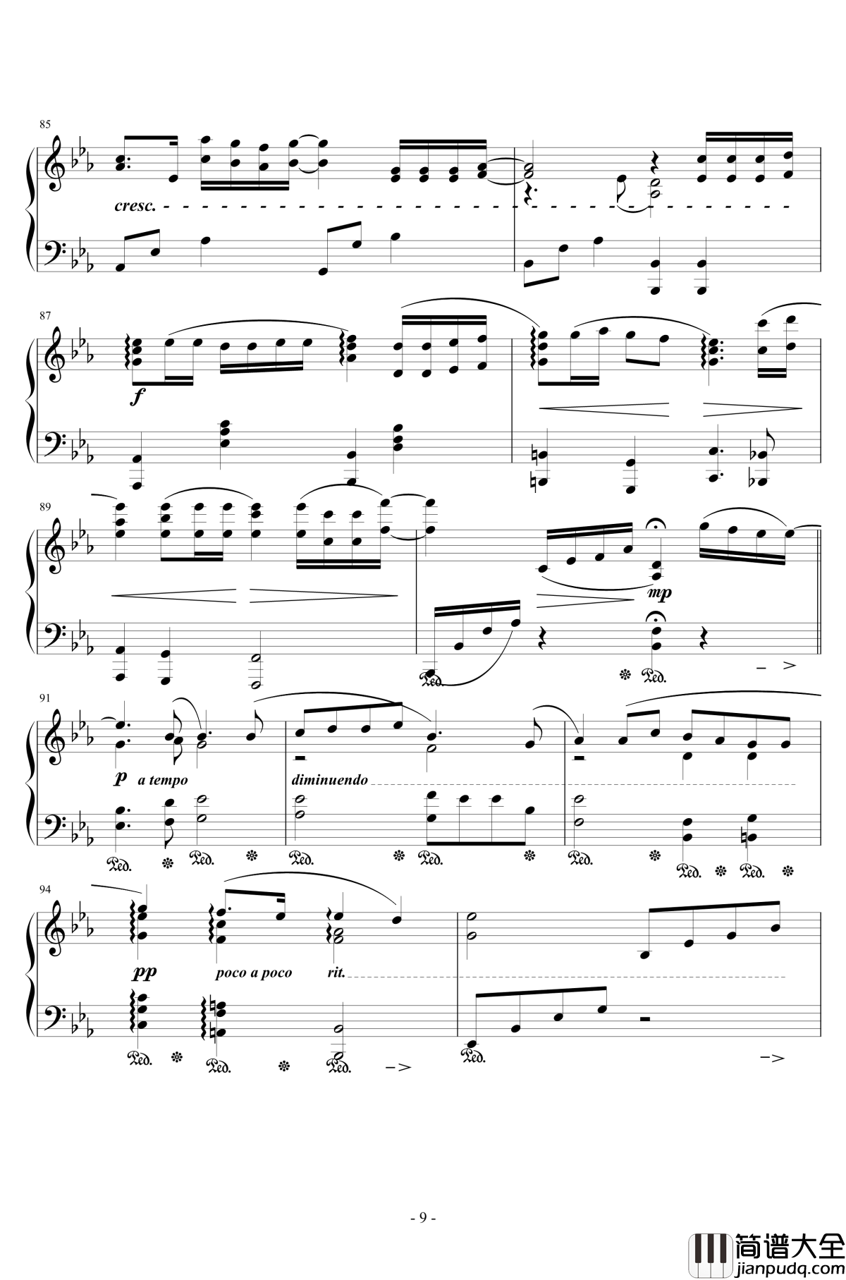 時には昔の話を钢琴谱_李小熊改编_広橋真紀子