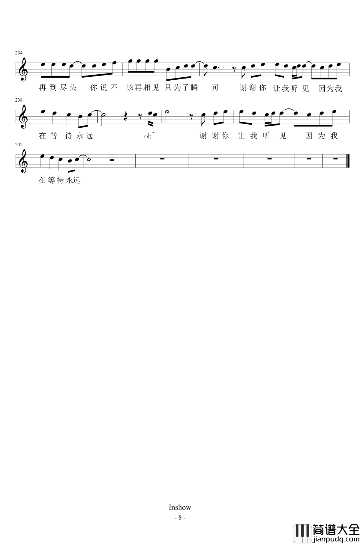 周杰伦情歌串烧钢琴谱_周杰伦