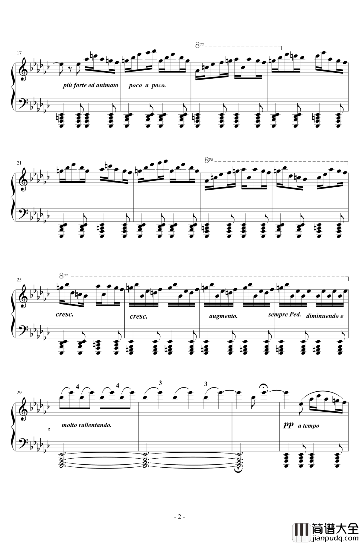 海边的狂女之歌钢琴谱_Op.31_No.8_阿尔坎