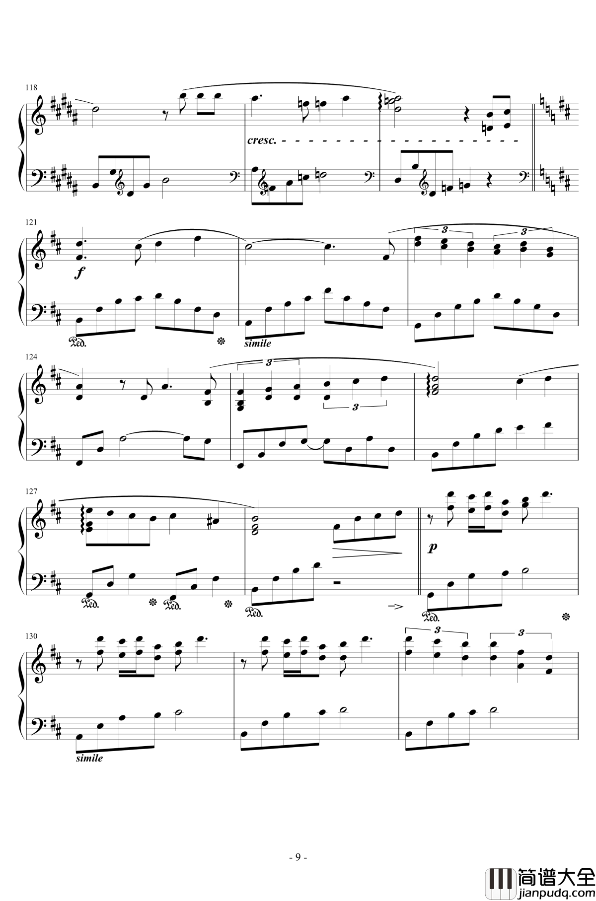 君をのせて钢琴谱_李小熊改编_広橋真紀子