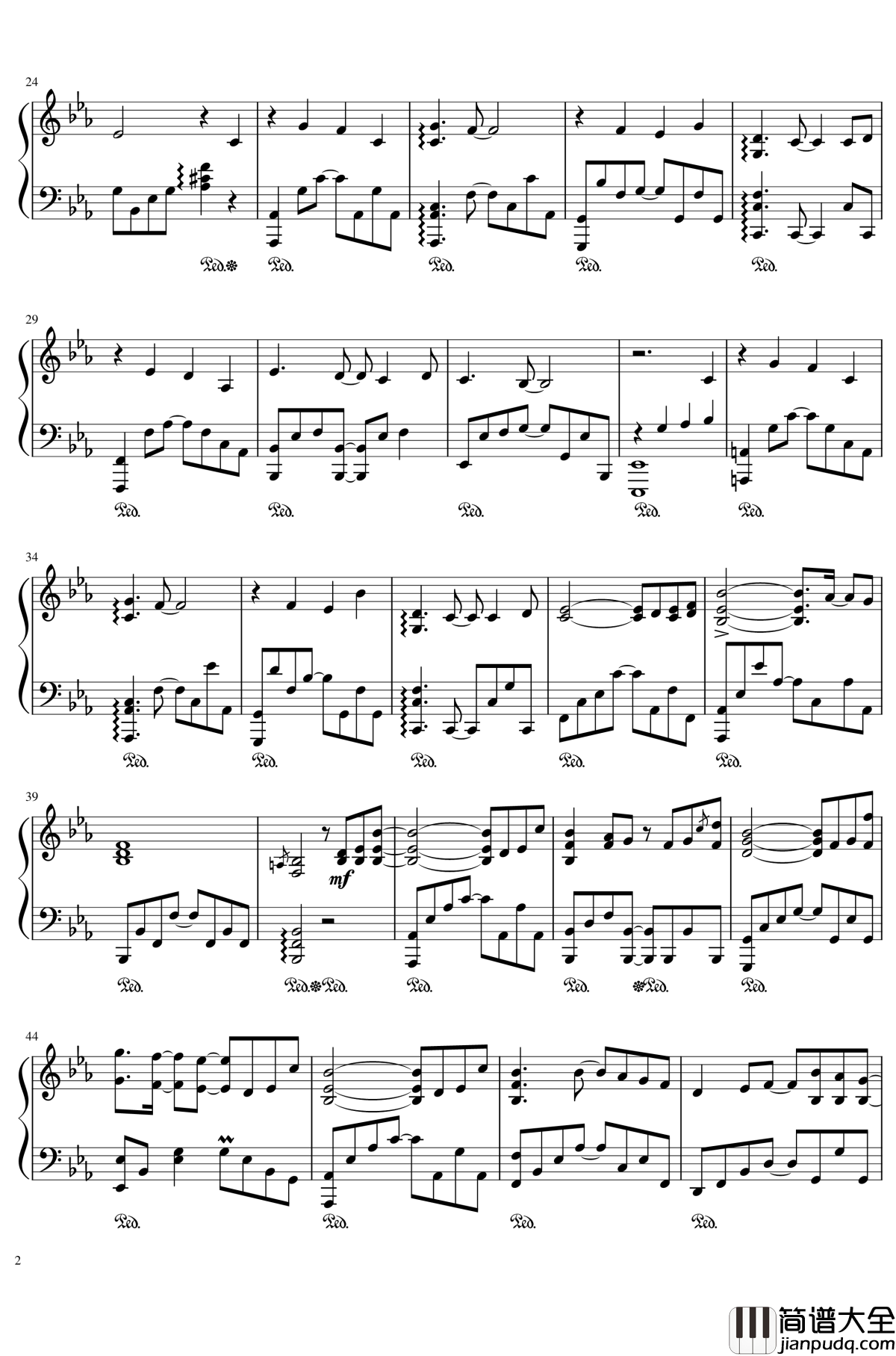 ポッケ村のテーマ钢琴谱_怪物猎人