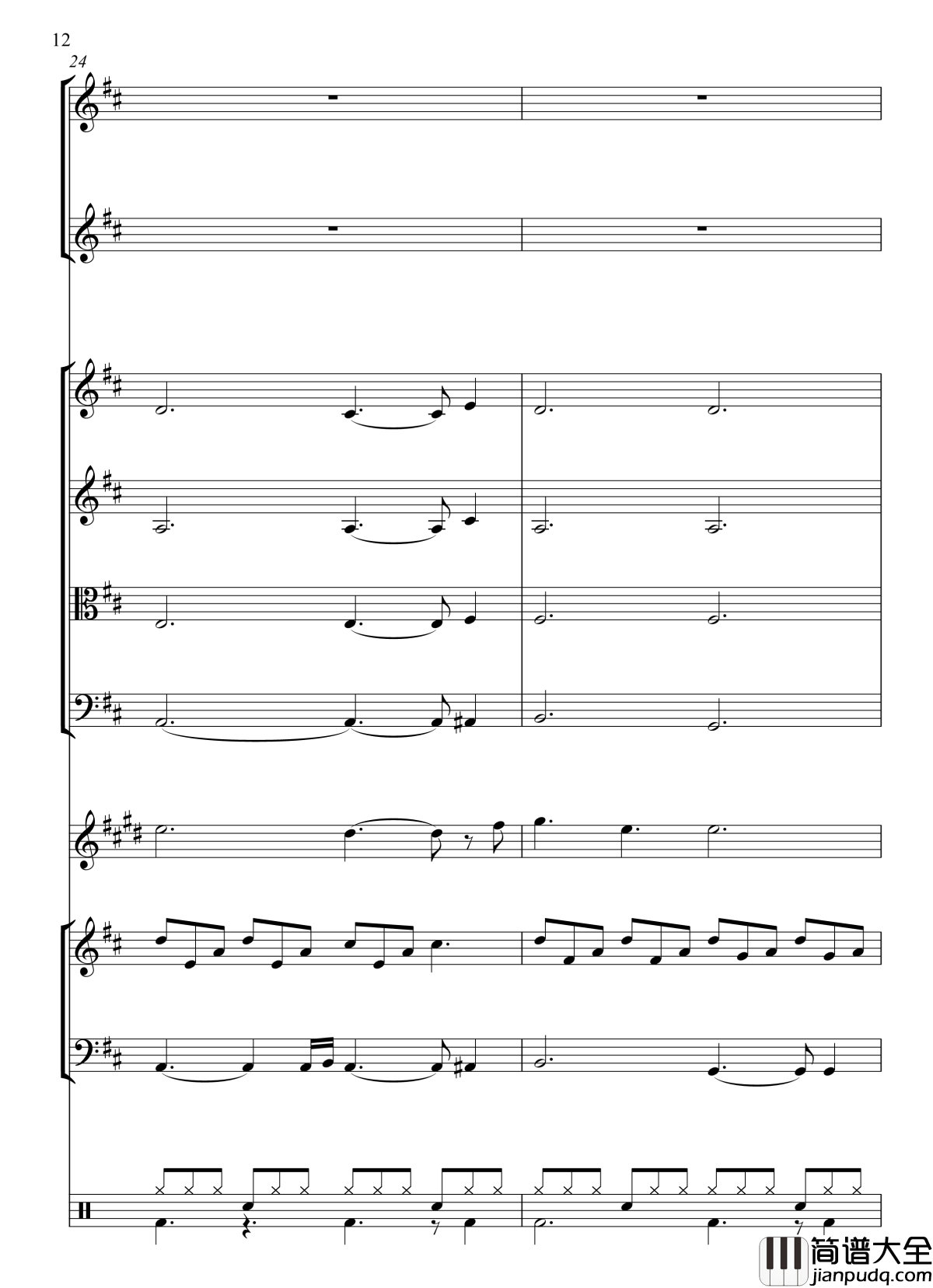 上海一九四三钢琴谱_总谱_周杰伦