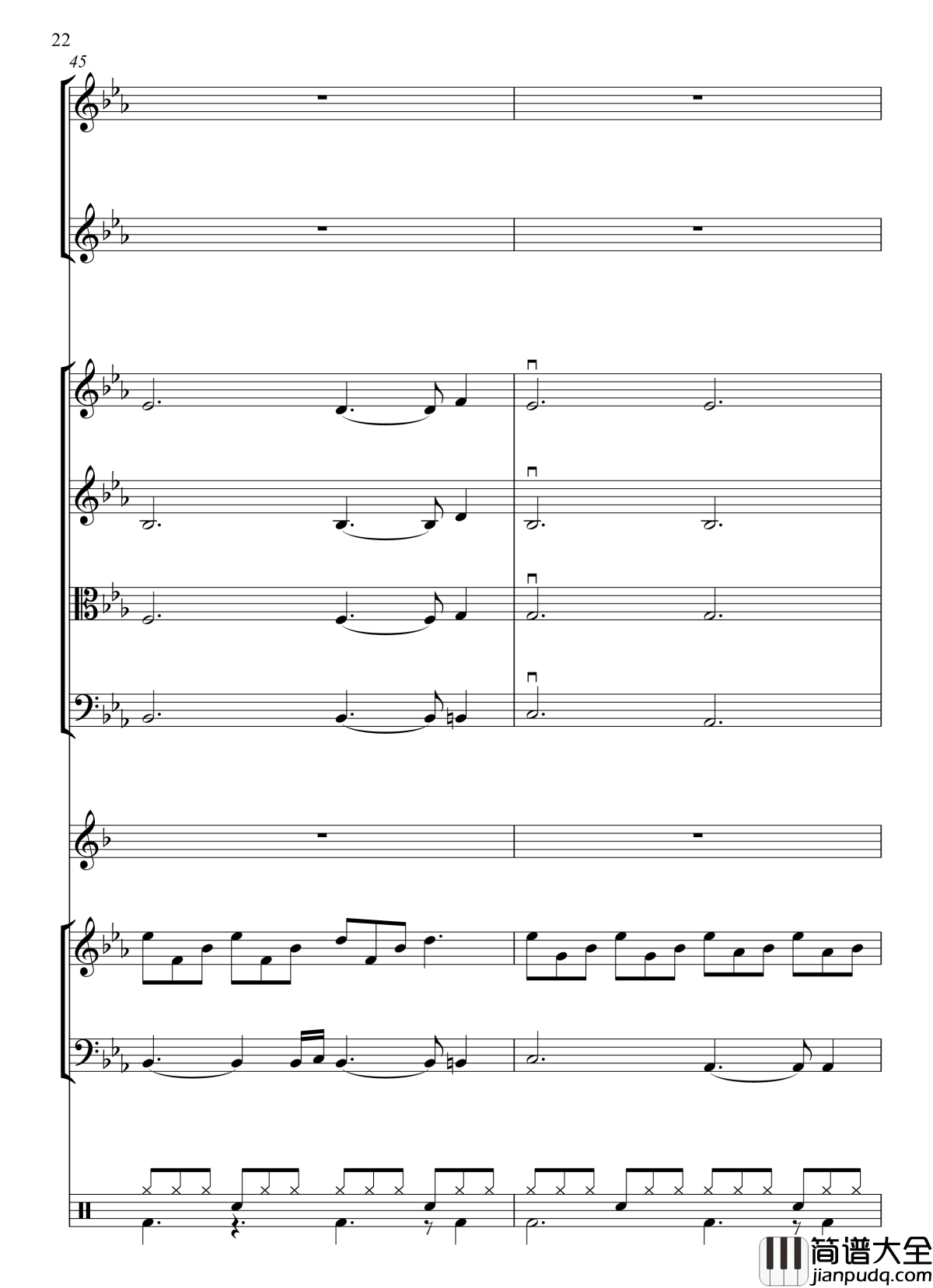 上海一九四三钢琴谱_总谱_周杰伦