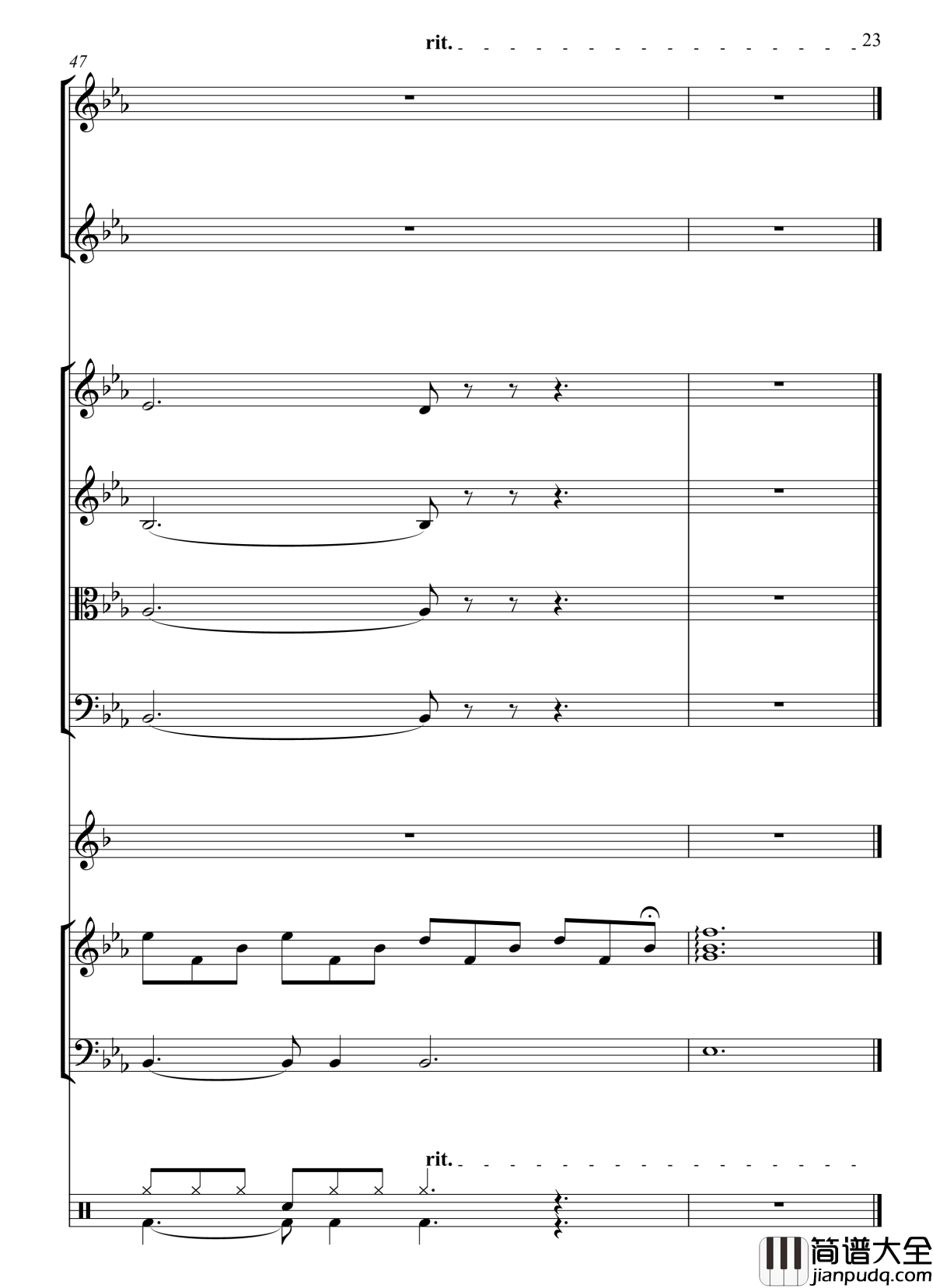 上海一九四三钢琴谱_总谱_周杰伦