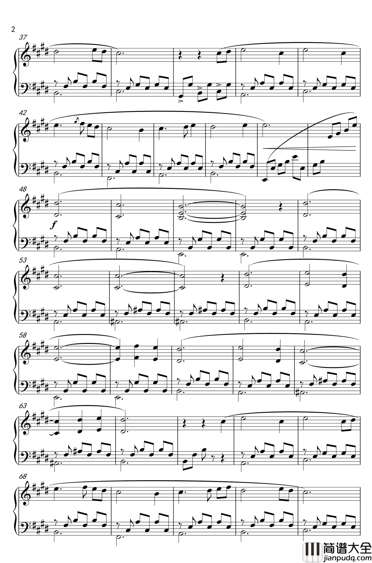 Caribbean_Blue钢琴谱_加勒比蓝海_Bandari