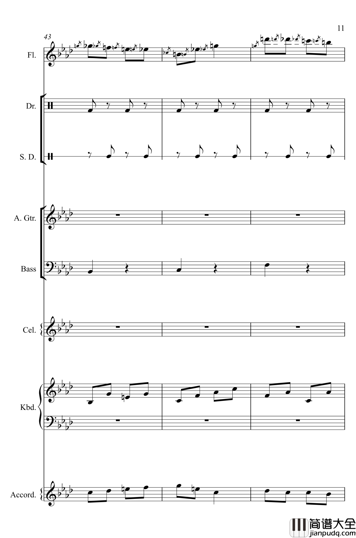 神经病之歌_钢琴谱_总谱_洛天依