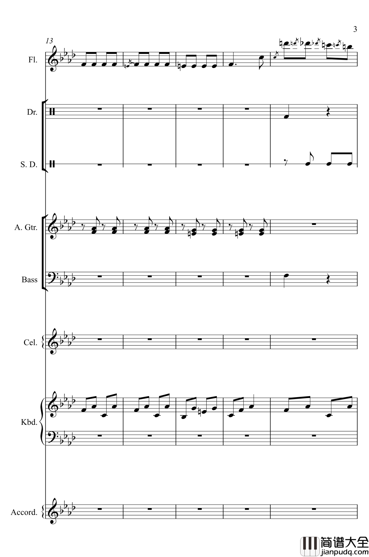 神经病之歌_钢琴谱_总谱_洛天依